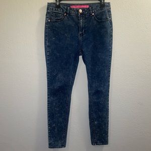 Tinseltown-  Dark Denim Acid Wash Stretch Skinny Jeans Sz. 7